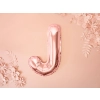 Rose gold fólia lufi J betű bulira