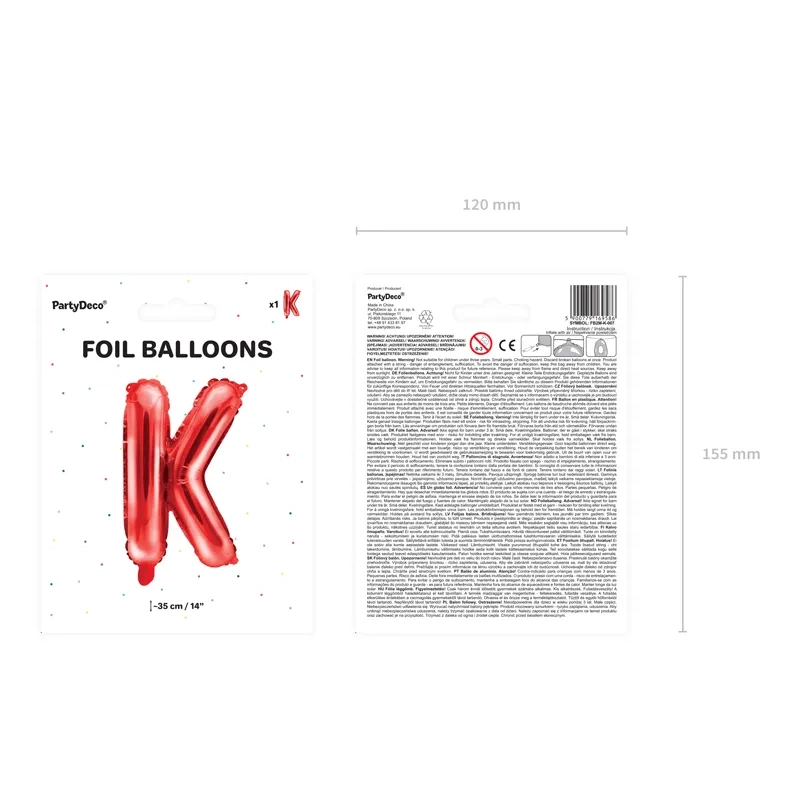 Piros fólia lufibeté K bulira