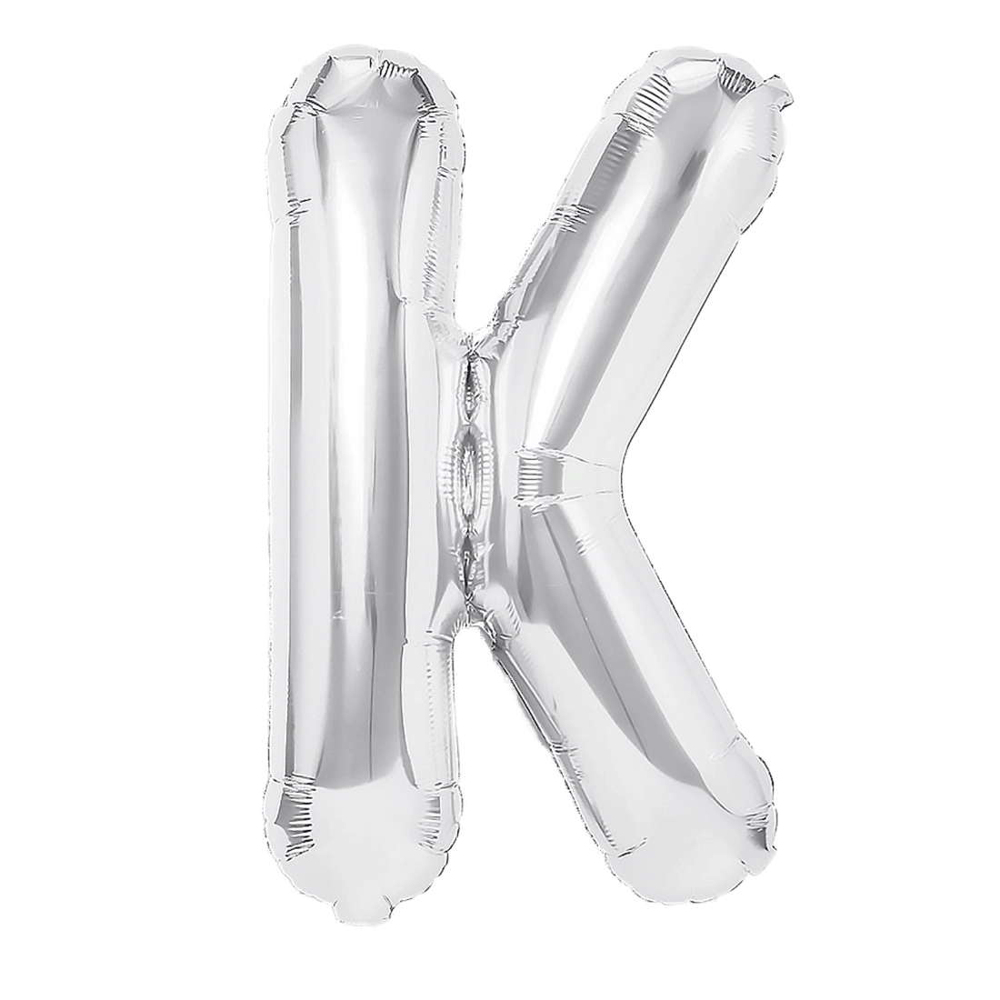 Fólia lufi betű K, ezüst, 40 cm