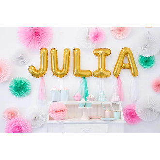 Foliový balón písmeno L zlatý na párty