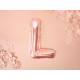 Fóliový balón písmeno L rose gold na párty