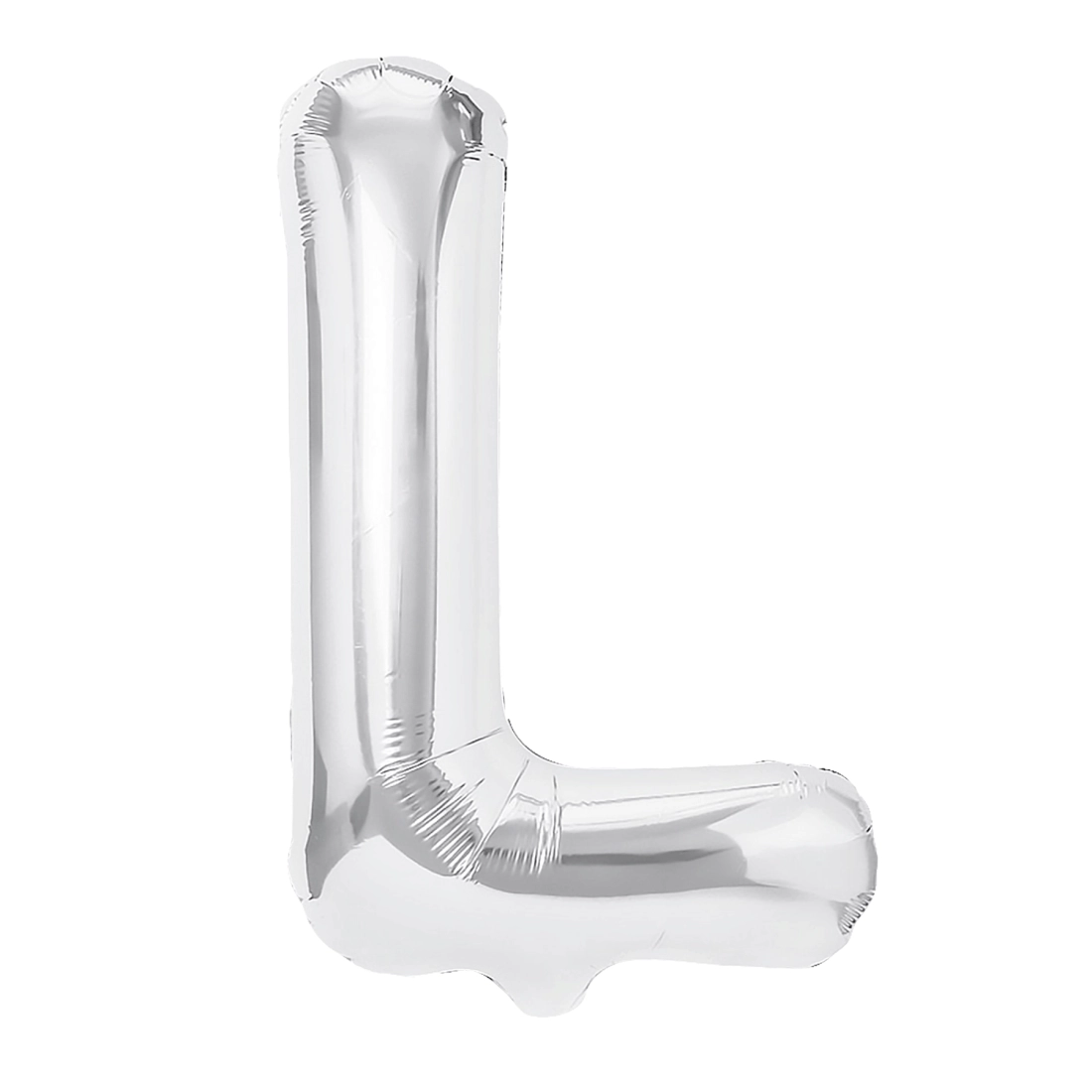 Balon din folie literă L, argintiu, 40 cm
