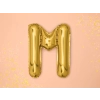 Arany fólia lufiballon M betű ünneplésre