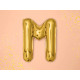 Fóliový balón písmeno M gold na oslavu