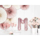 Foliový balón písmeno M rose gold