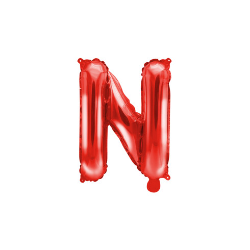 Fóliový balónek písmeno N červený na párty