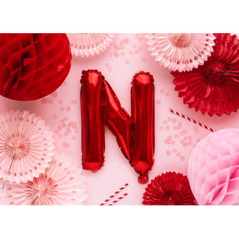 Fóliový balónek písmeno N červený na párty