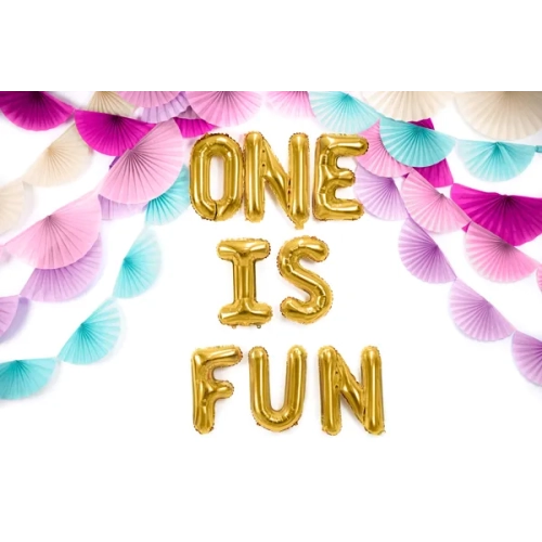 Balon din folie literă O auriu 35 cm