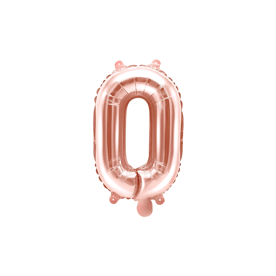 Fólia lufi „O” betű, rose gold, 35 cm