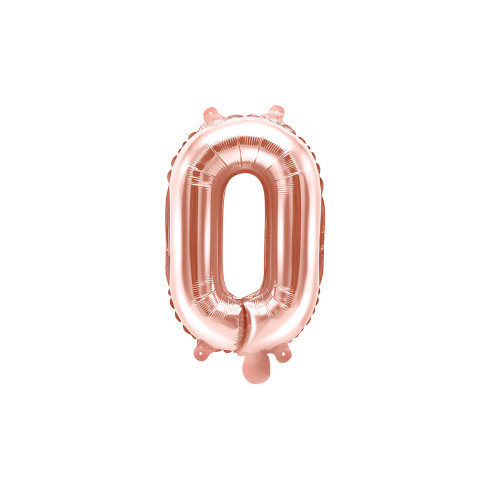Fóliový balón písmeno O rose gold 35 cm