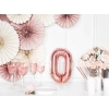 Fólia lufi „O” betű, rose gold, 35 cm