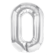 Fólia lufi „O” betű, ezüst, 40 cm Fólia lufi „O” betű, ezüst, 40 cm