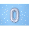 Fólia lufi O betű, ezüst