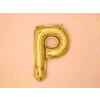 Fólia lufi P betű, arany, 35 cm