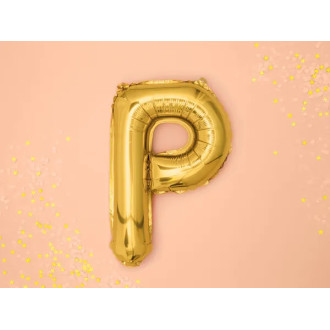 Fóliový balónek písmeno P gold 35 cm