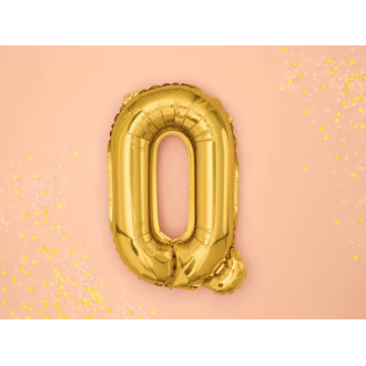 Fóliový balónek písmeno Q gold na oslavu