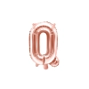 Rose gold Q betűs fólia lufi bulira