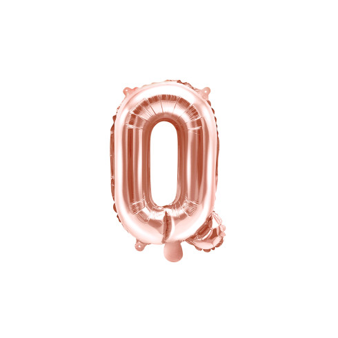 Fóliový balón písmeno Q rose gold na party