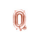 Fóliový balón písmeno Q rose gold na party