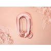 Rose gold Q betűs fólia lufi bulira