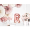 R betűs fólia lufi rose gold színben bulira