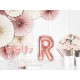 Fóliový balónek písmeno R rose gold na párty