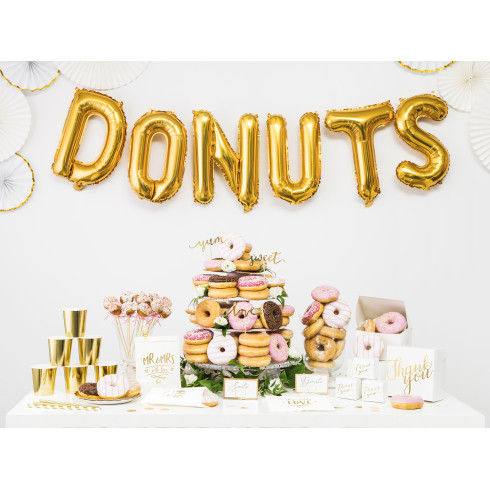 Fóliový balón písmeno S zlatý na oslavu