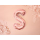 Fóliový balón písmeno S rose gold na oslavu