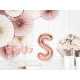 Fóliový balón písmeno S rose gold na oslavu