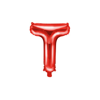 Fóliový balónek písmeno T červený 35 cm