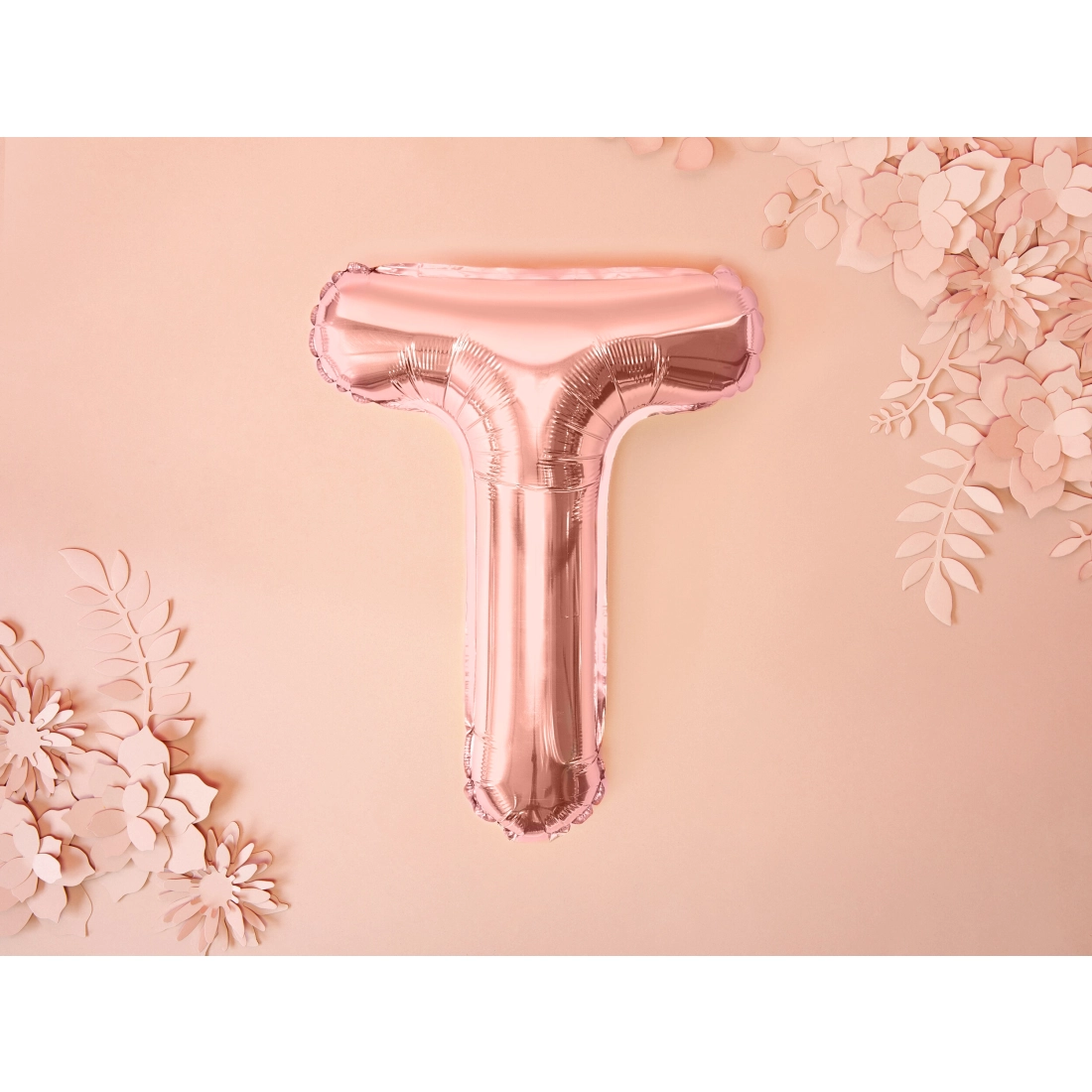Rose gold fólia lufi T betű ünneplésre