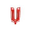 Fólia lufi U betű, piros