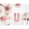 Fólia lufi U betű rose gold 35 cm