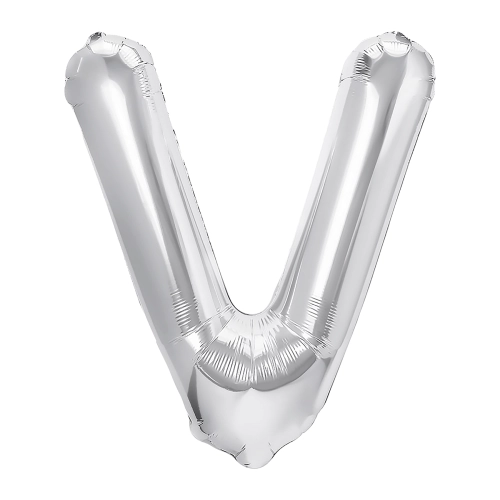 Fólia lufibeté V, ezüst, 40 cm