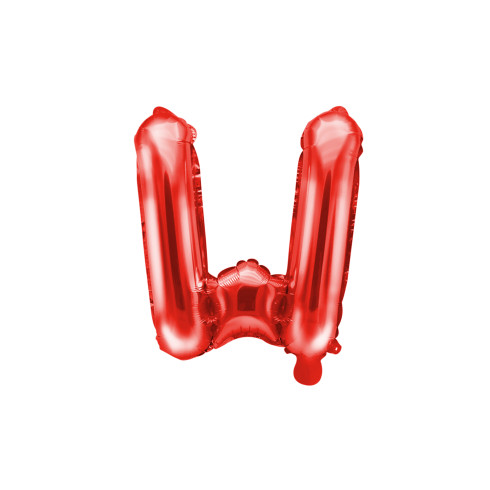 Fóliový balón písmeno W červený 35 cm
