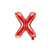 Fólia lufi X betű, piros