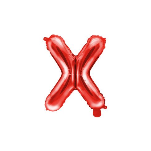 Fóliový balón písmeno X červený