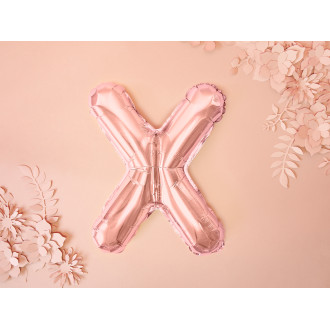 Fóliový balón písmeno X rose gold na párty
