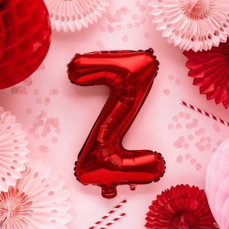 Fóliový balón písmeno Z červený 35 cm