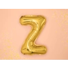 Arany fólia lufi Z betű, 35 cm, bulira