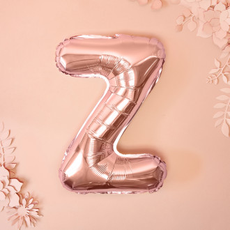 Fóliový balón písmeno Z rose gold na párty