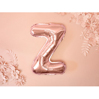 Fóliový balón písmeno Z rose gold na párty