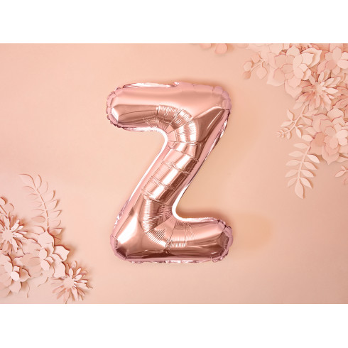 Fóliový balón písmeno Z rose gold na párty