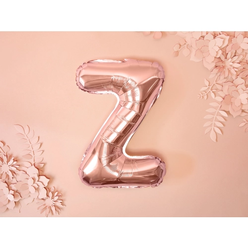 Balon folie literă Z rose gold pentru petrecere