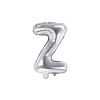 Ezüst fólia lufi Z betű, 35 cm