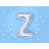 Ezüst fólia lufi Z betű, 35 cm