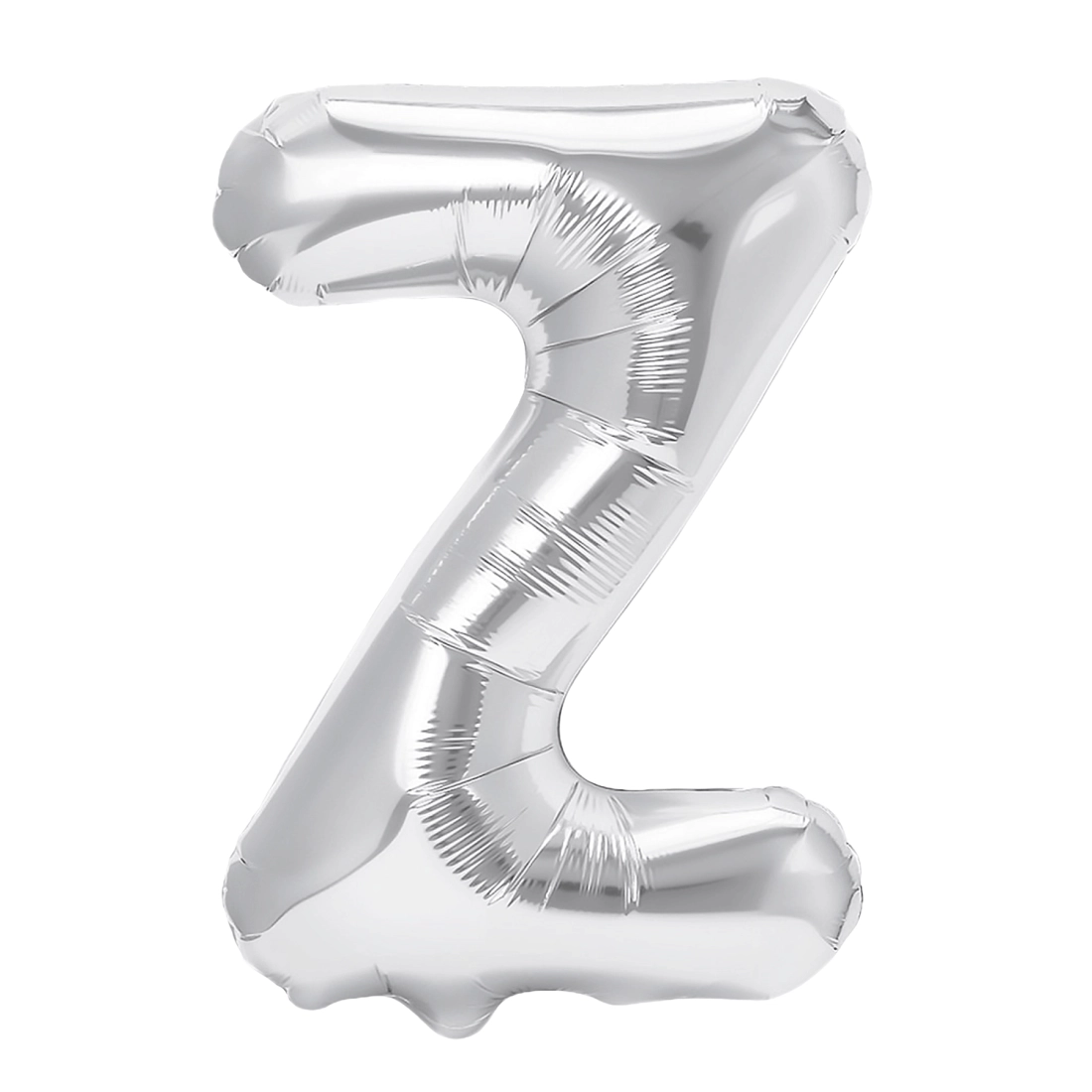 Balon din folie în formă de literă Z, argintiu, 40 cm
