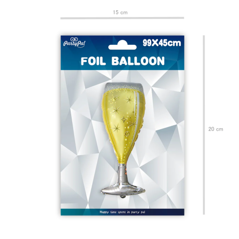 Fólia lufi pohár formában 45x99 cm