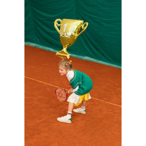 Folijski balon Zlati pokal zmagovalca 64 x 61 cm – dekoracija za praznovanje