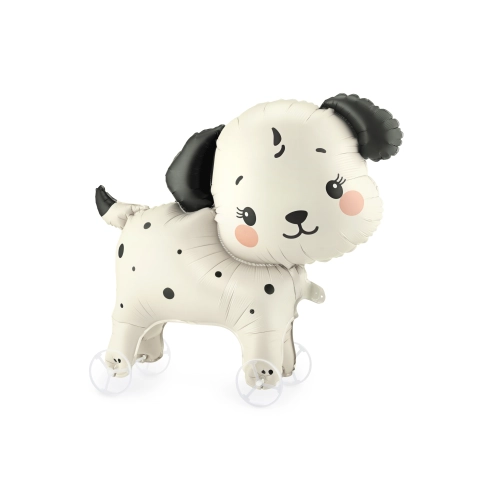 Balon din folie cățel pe roți, asortat